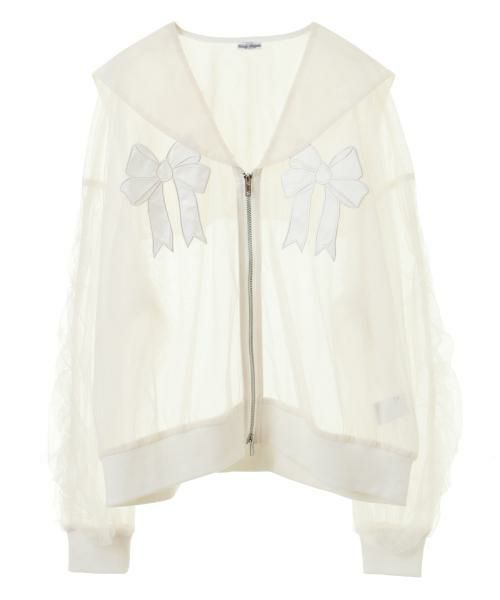 TULLE SHEER SAILOR BLOUSON | Candy Stripper（キャンディ