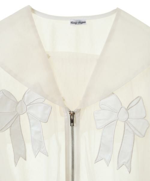 TULLE SHEER SAILOR BLOUSON | Candy Stripper（キャンディ