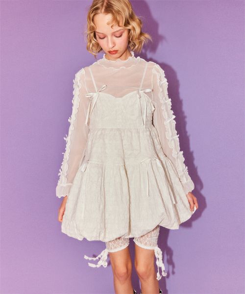 DOLLY RIBBON TULLE TOPS | Candy Stripper（キャンディ