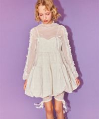 DOLLY RIBBON TULLE TOPS | Candy Stripper（キャンディ ストリッパー