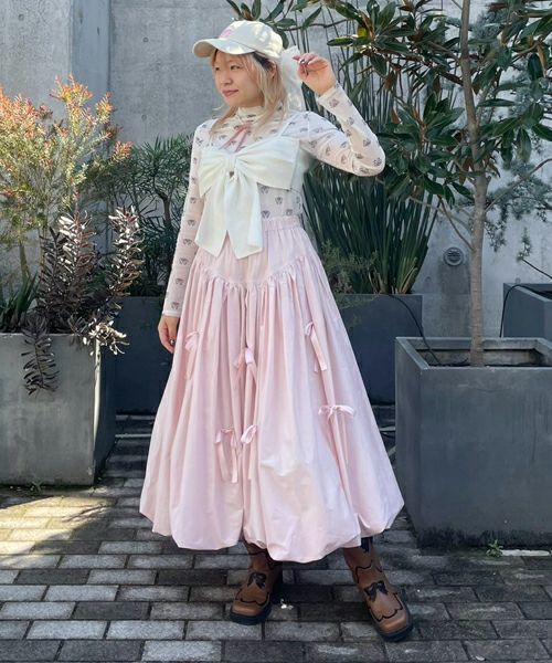 MY RIBBON BALLOON SKIRT | Candy Stripper（キャンディ ストリッパー 