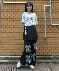 スカート candy stripper PLEATS LAYERED PANTS Candy Stripper（キャンディーストリッパー） パンツ PRECIOUS RIBBON