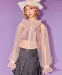 CandyStripper 値下げ中 RIBBON TULLE BLOUSE RIBBON TULLE BLOUSE | Candy Stripper（キャンディ