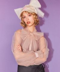 CandyStripper 値下げ中 RIBBON TULLE BLOUSE CandyStripper 値下げ中 RIBBON TULLE BLOUSE RIBBON TULLE