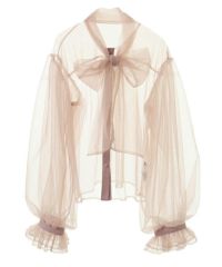 CandyStripper 値下げ中 RIBBON TULLE BLOUSE BLOUSES |Candy Stripper（キャンディ ストリッパー