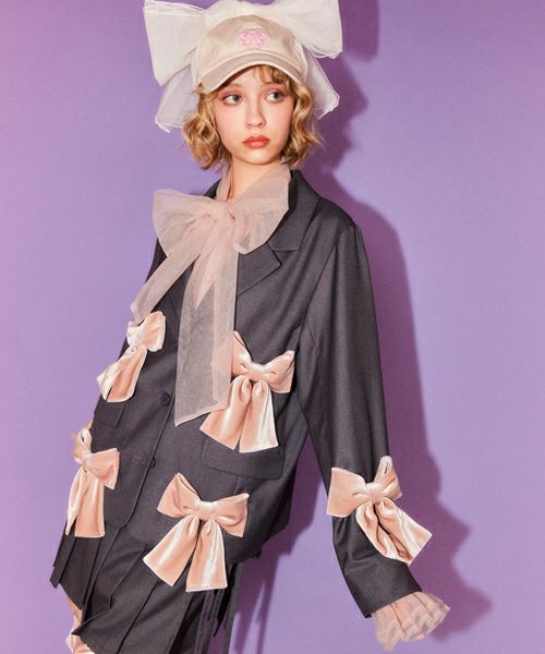 ジャケット・アウター CandyStripper PRECIOUS RIBBON JACKET PRECIOUS RIBBON JACKET | Candy Stripper（キャンディ