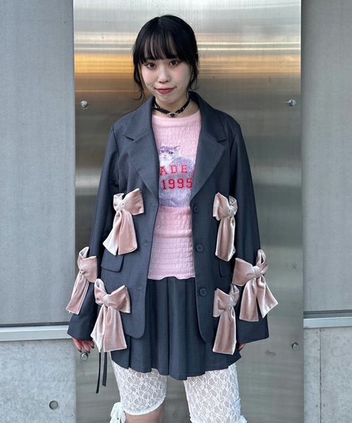 PRECIOUS RIBBON JACKET | Candy Stripper（キャンディ