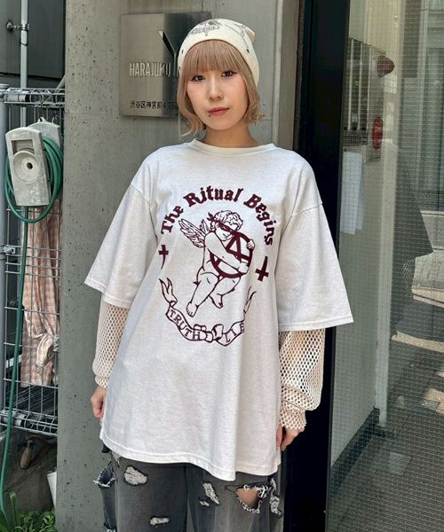 CandyStripper ANARCHY BEAR POLOトップス 完売品 完成品 Candy Stripper（キャンディストリッパー）の「ANARCHY