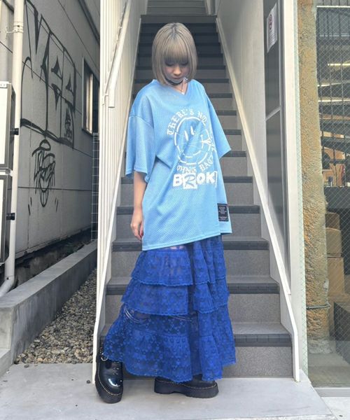 BROKEN SMILE MESH TOPS | Candy Stripper（キャンディ ストリッパー