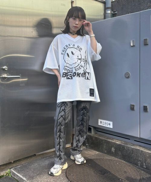 BROKEN SMILE MESH TOPS | Candy Stripper（キャンディ ストリッパー