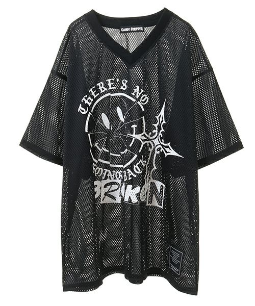 BROKEN SMILE MESH TOPS | Candy Stripper（キャンディ