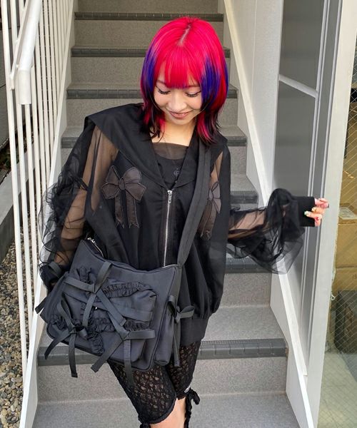 CANDY STRIPPER リボンショルダーバッグ Candy Stripper キャンディストリッパー リボン ショルダーバッグ