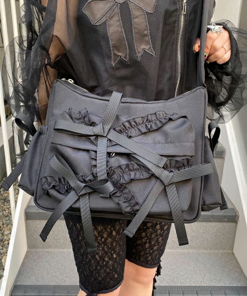 FULL OF RIBBON SHOULDER BAG | Candy Stripper（キャンディ