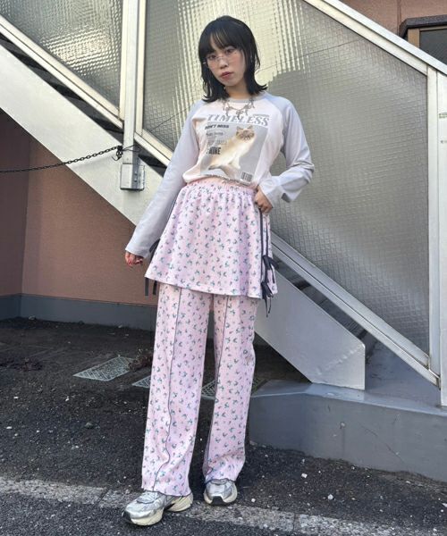 Candy Stripper キャンディストリッパー フラワー柄スカートパンツ DRESSED UP FLOWER SKIRT PANTS | Candy Stripper（キャンディ
