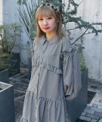 BUSTIER TIERED DRESS | Candy Stripper（キャンディ ストリッパー