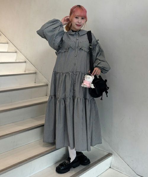 Candy Stripper DAY DREAM TIERED ドレス Candy Stripper（キャンディストリッパー）の「DAY DREAM TIERED