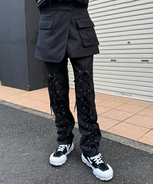 candystripper レースパンツ LACE UP LAYERED PANTS | Candy Stripper（キャンディ