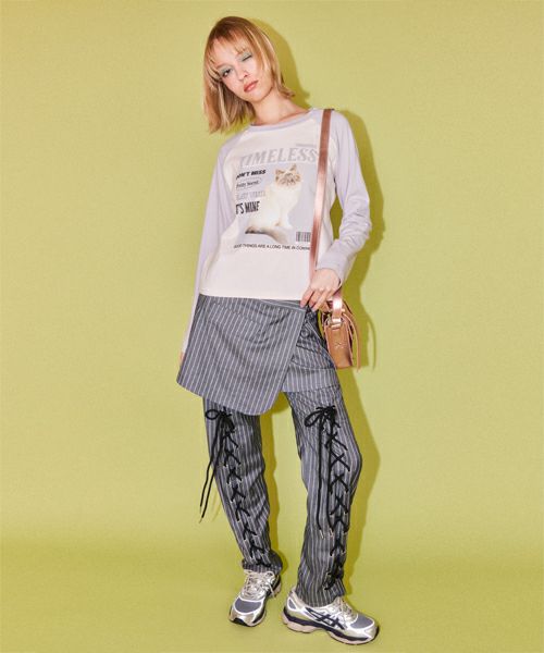 candystripper レースパンツ LACE UP LAYERED PANTS | Candy Stripper（キャンディ