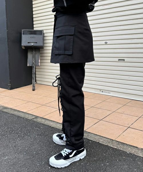 LACE UP LAYERED PANTS | Candy Stripper（キャンディ