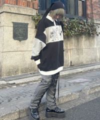 LACE UP LAYERED PANTS | Candy Stripper（キャンディ