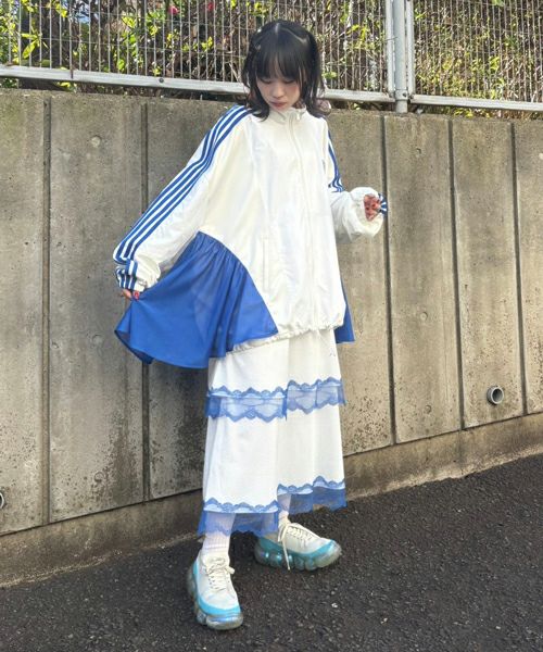 キャンディストリッパー✨CND JUMBLE STRIPE BLOUSON Candy Stripper（キャンディストリッパー）の「CND COLLEGE