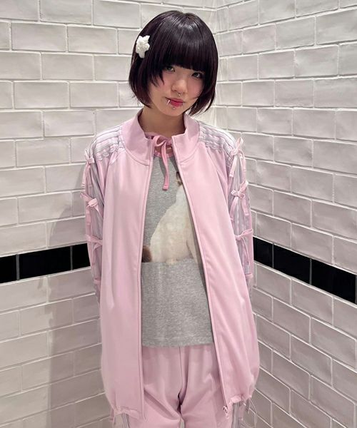 RIBBON RIBBON JERSEY BLOUSON | Candy Stripper（キャンディ 