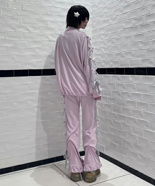 RIBBON RIBBON JERSEY BLOUSON | Candy Stripper（キャンディ