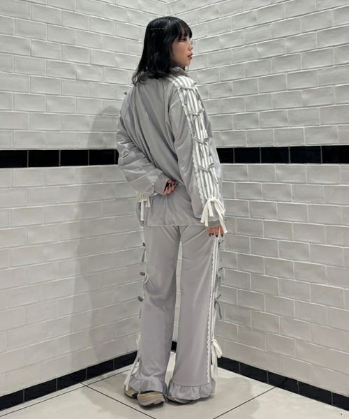 RIBBON RIBBON JERSEY BLOUSON | Candy Stripper（キャンディ