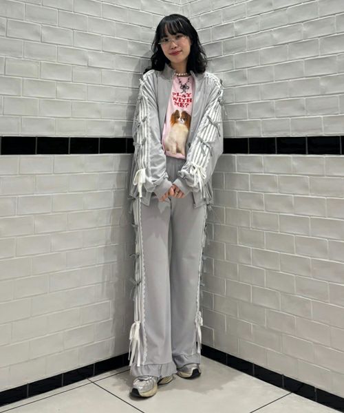 RIBBON RIBBON JERSEY BLOUSON | Candy Stripper（キャンディ