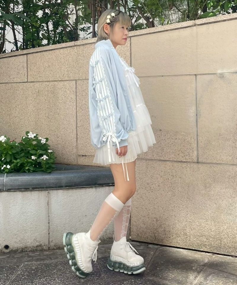 ジャケット・アウター Candy Stripper RIBBON JERSEY BLOUSON RIBBON RIBBON JERSEY BLOUSON | Candy Stripper（キャンディ