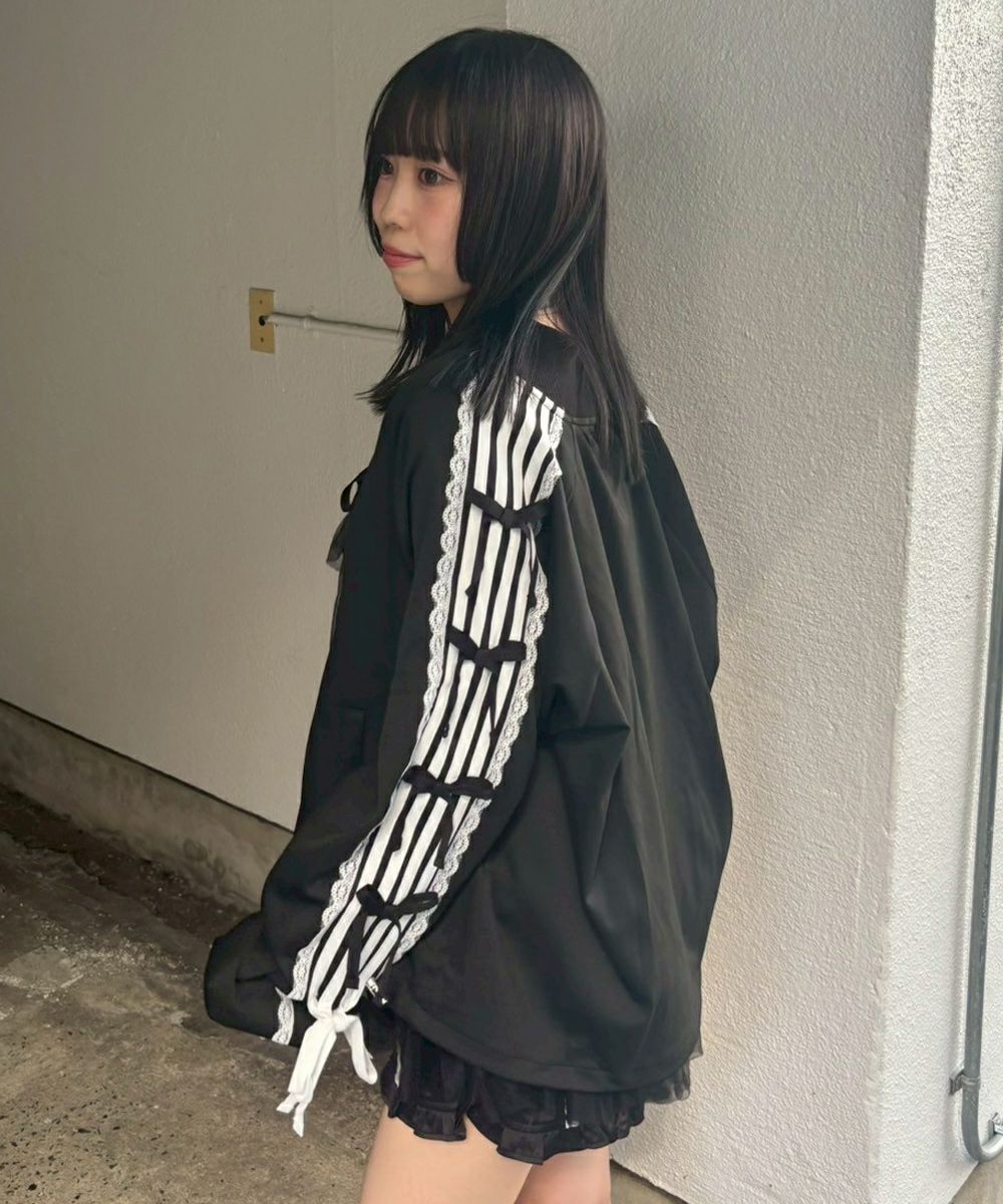 RIBBON RIBBON JERSEY BLOUSON | Candy Stripper（キャンディ 