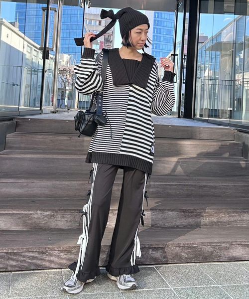 RIBBON RIBBON JERSEY PANTS | Candy Stripper（キャンディ