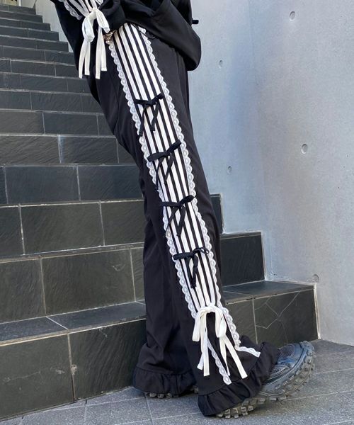 RIBBON RIBBON JERSEY PANTS | Candy Stripper（キャンディ 