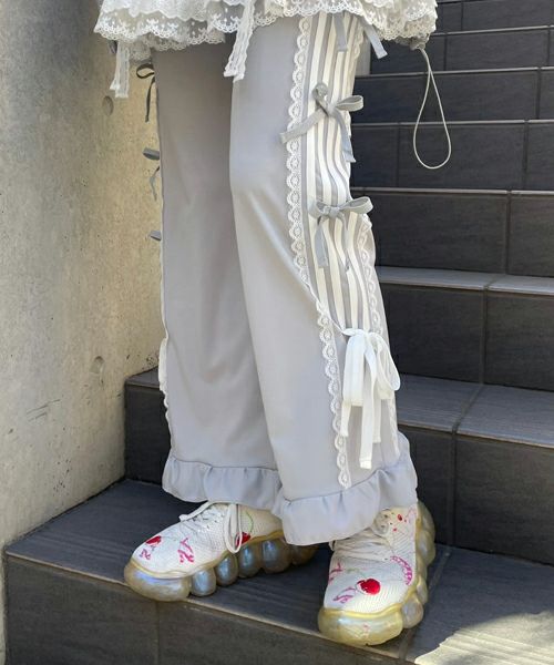 RIBBON RIBBON JERSEY PANTS | Candy Stripper（キャンディ 