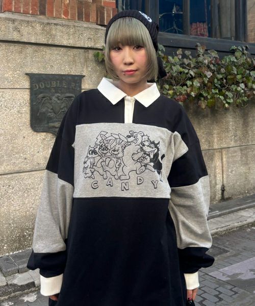 トップス candy CANDY FRIENDS POLO TOPS | Candy Stripper（キャンディ