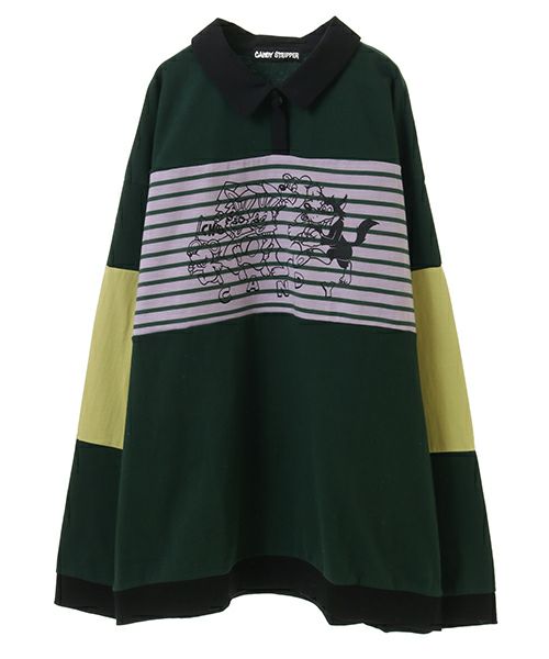 トップス candy CANDY FRIENDS POLO TOPS | Candy Stripper（キャンディ