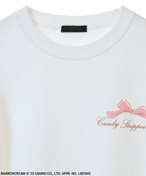 MARRONCREAM】♡L/S TEE | Candy Stripper（キャンディ