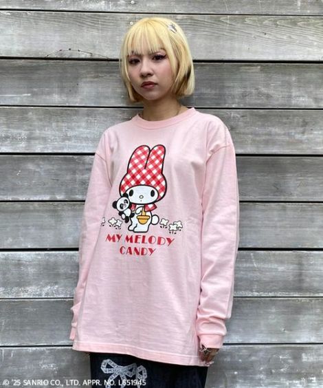 キャンディストリッパーMy Melody ピンク Tシャツ 半袖 MY MELODY】FANCY TOPS | Candy Stripper（キャンディ