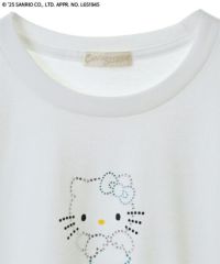 ANGEL 【HELLO KITTY】RHINESTONE L/S TEE | Candy Stripper