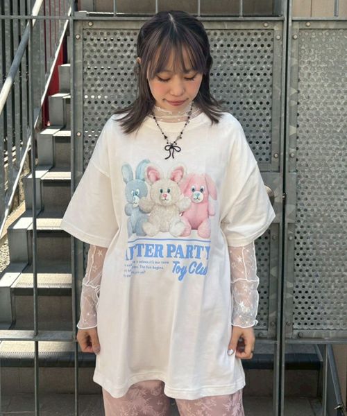CANDY CANDY PARTY Tシャツ(キャンディーブルー)XL FC限定】CANDY CANDY PARTY Tシャツ(キャンディブルー