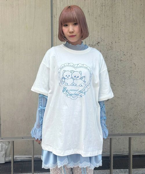 MY SWWT BABE BIG TEE | Candy Stripper（キャンディ