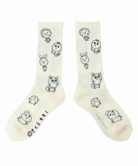 【コジコジ】<br>コジコジと仲間たち RIB SOCKS
