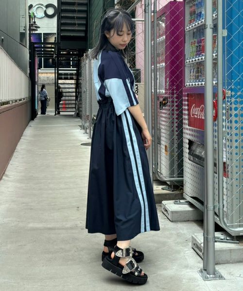CND TRACK JERSEY DRESS | Candy Stripper（キャンディ