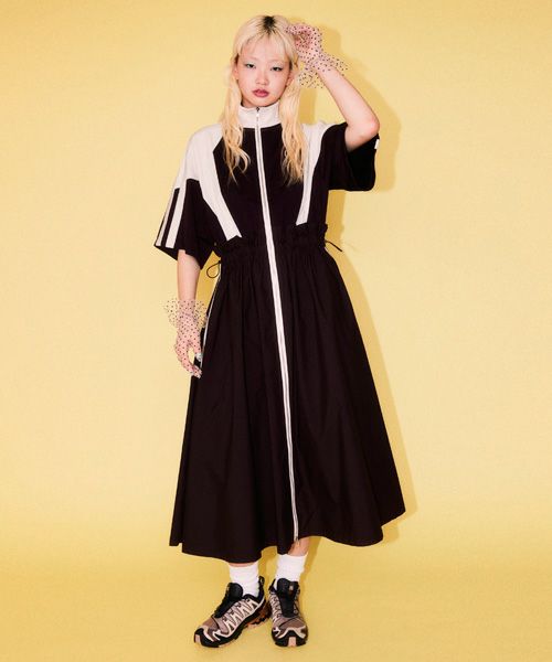 CND TRACK JERSEY DRESS | Candy Stripper（キャンディ
