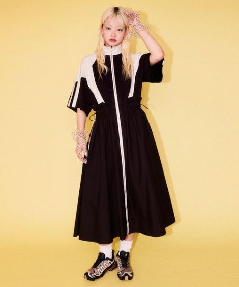 Candy Stripper CND TRACK ONE-PIECE レッド CND TRACK ONE-PIECE | Candy Stripper（キャンディ