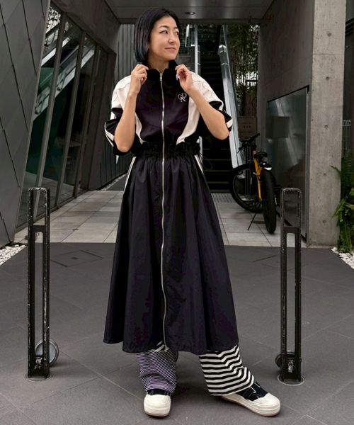 CND TRACK JERSEY DRESS | Candy Stripper（キャンディ