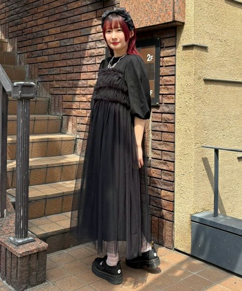 STAR JACQUARD SHEER ドレス（ワンピース）｜Candy Stripper