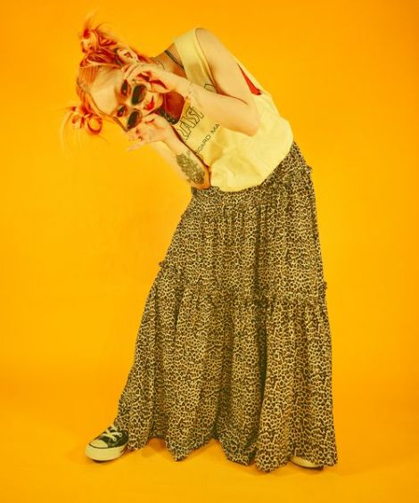 ANIMAL TIERED SKIRT