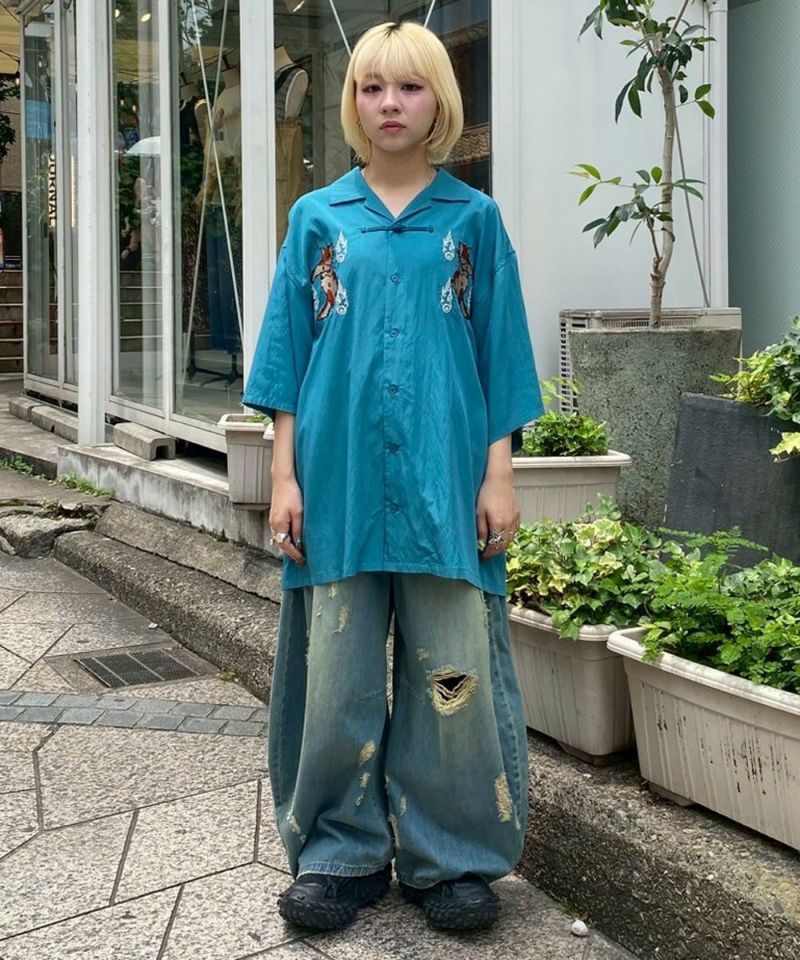 candystripperダメージデニムパンツ DAMAGE LAYERED DENIM PANTS | Candy Stripper（キャンディ
