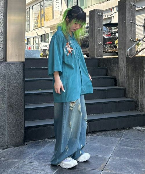 PHANTOM CATS CHINA SHIRT | Candy Stripper（キャンディ